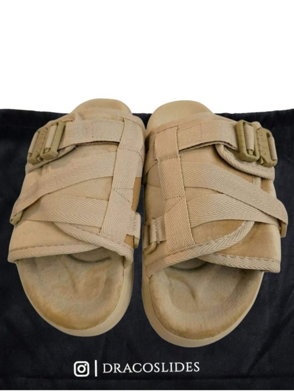 DRACO Slides Size 10.5,11,11.5 Men's Sandstorm Remastered Sandals Shoes NEW +Bag